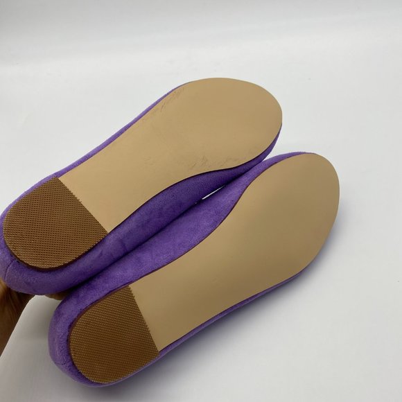 NEW Purple Scalloped Ballet Flats - Slip-On - Picture 9 of 10